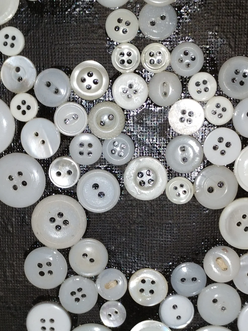 Handcrafted White Button Skull Wall Art - Home Wall Decor